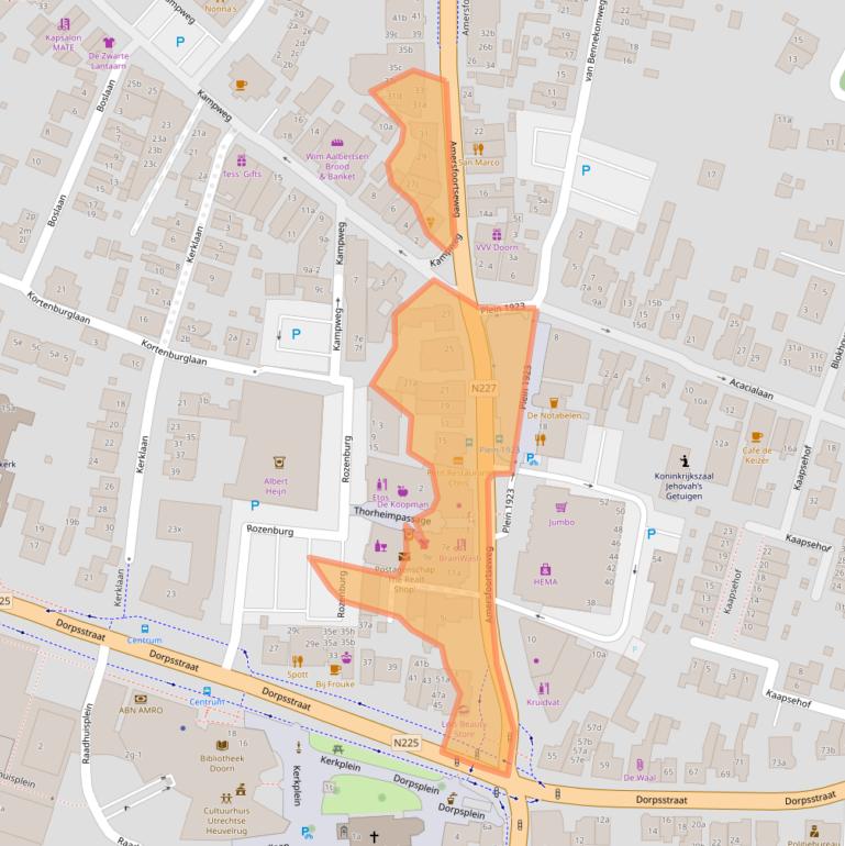 Kaart van postcodegebied 3941EJ.