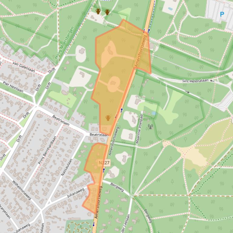Kaart van postcodegebied 3941EL.