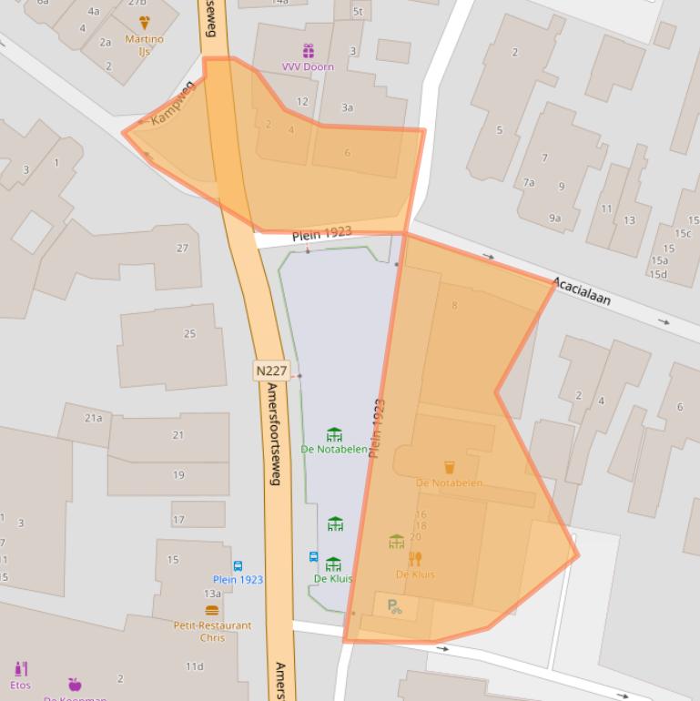 Kaart van postcodegebied 3941ER.