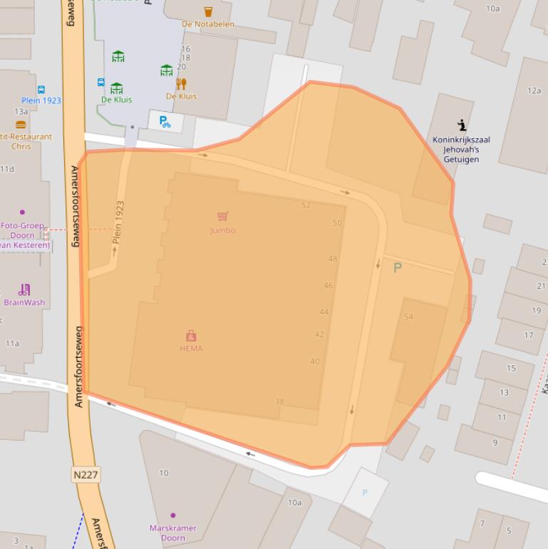 Kaart van postcodegebied 3941ES.