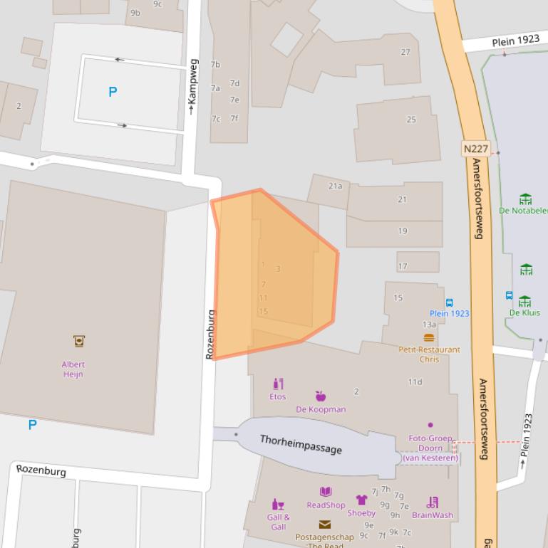 Kaart van postcodegebied 3941EV.