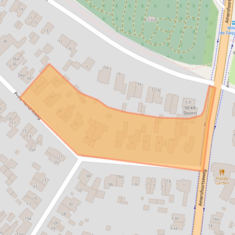 Kaart van postcodegebied 3941GG.