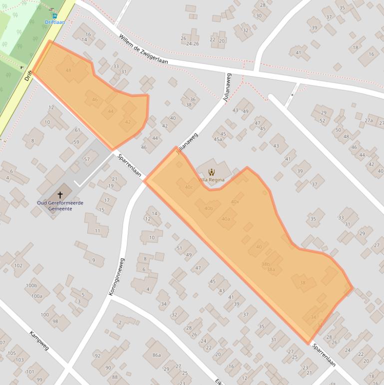 Kaart van postcodegebied 3941GM.