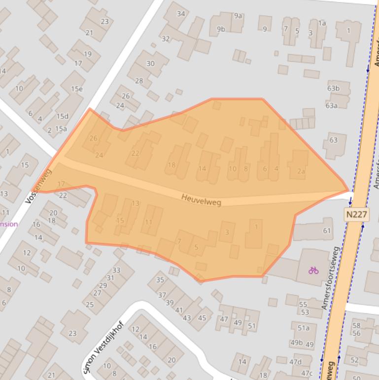 Kaart van postcodegebied 3941GN.
