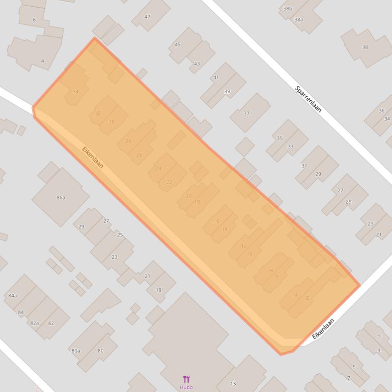 Kaart van postcodegebied 3941GR.