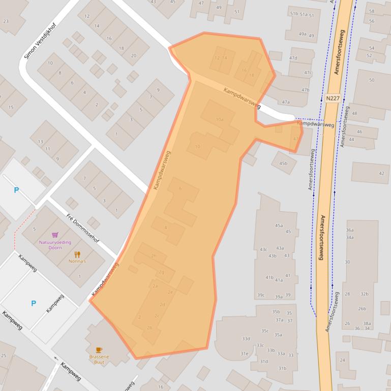 Kaart van postcodegebied 3941HB.