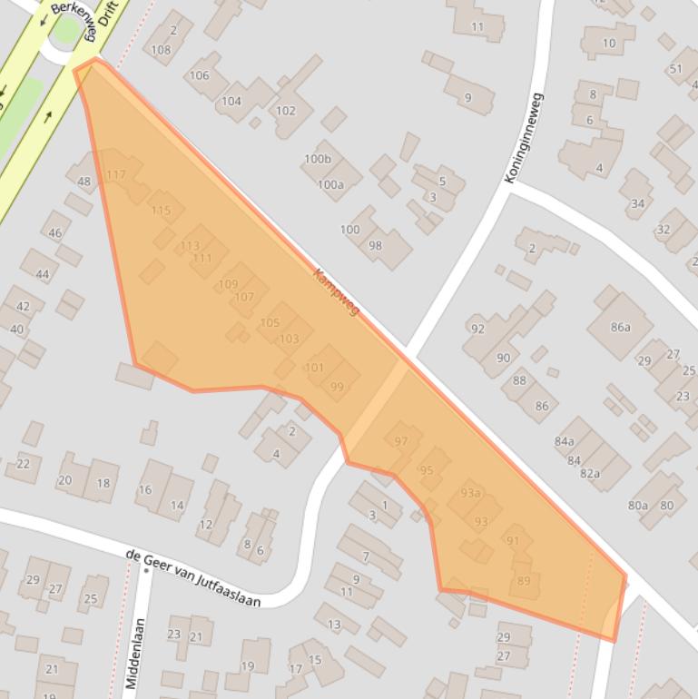 Kaart van postcodegebied 3941HG.