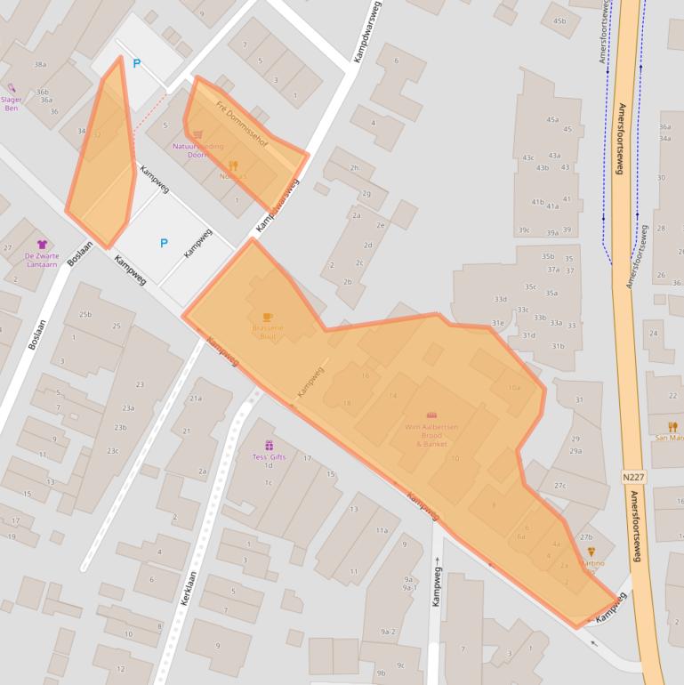 Kaart van postcodegebied 3941HH.