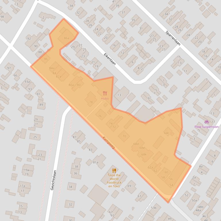 Kaart van postcodegebied 3941HK.