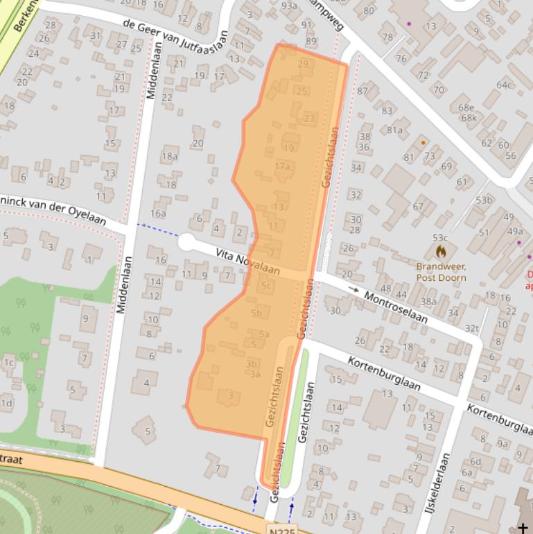 Kaart van postcodegebied 3941JD.