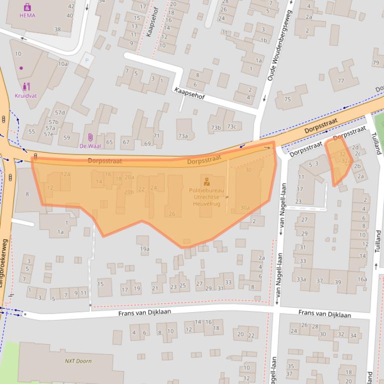 Kaart van postcodegebied 3941JM.