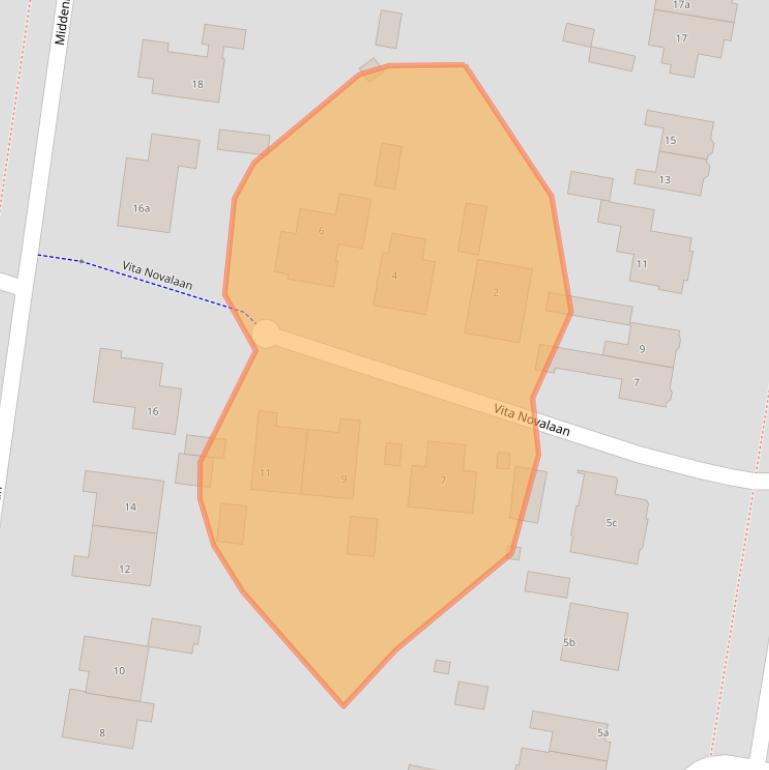 Kaart van postcodegebied 3941JS.
