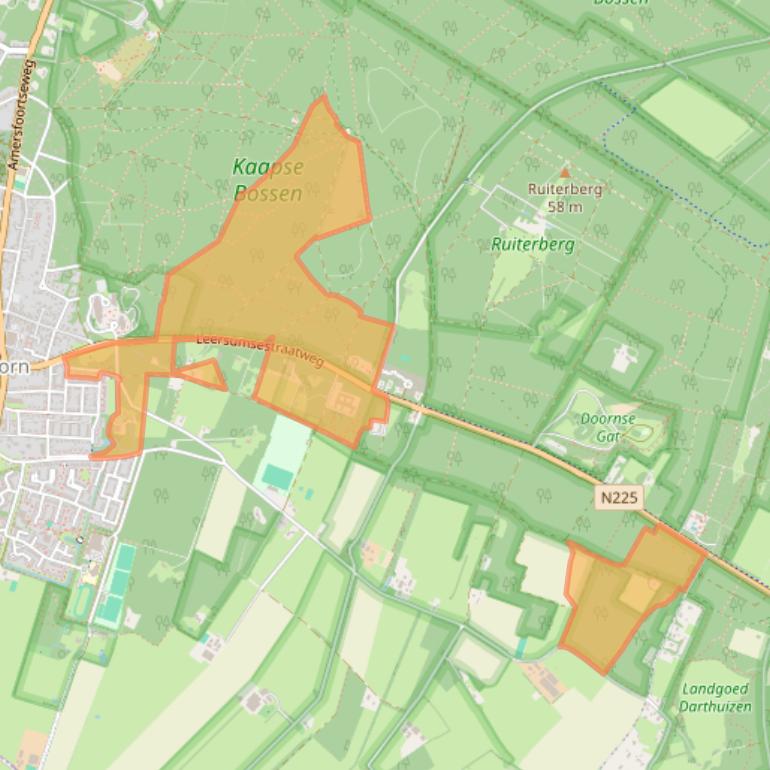 Kaart van postcodegebied 3941KA.
