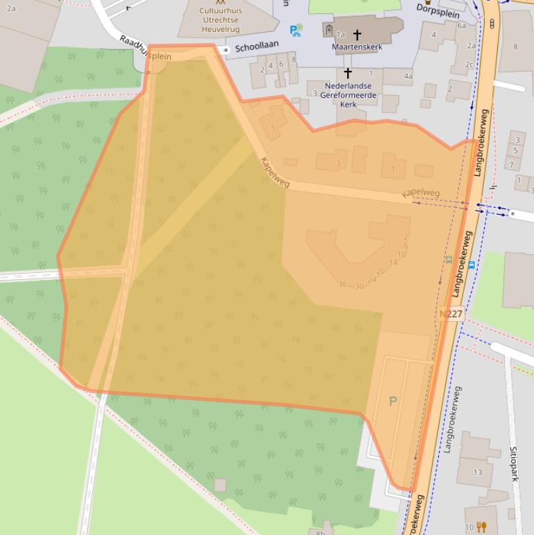 Kaart van postcodegebied 3941KR.