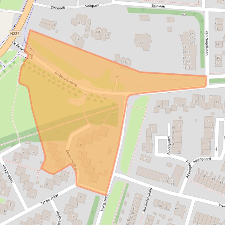 Kaart van postcodegebied 3941LA.
