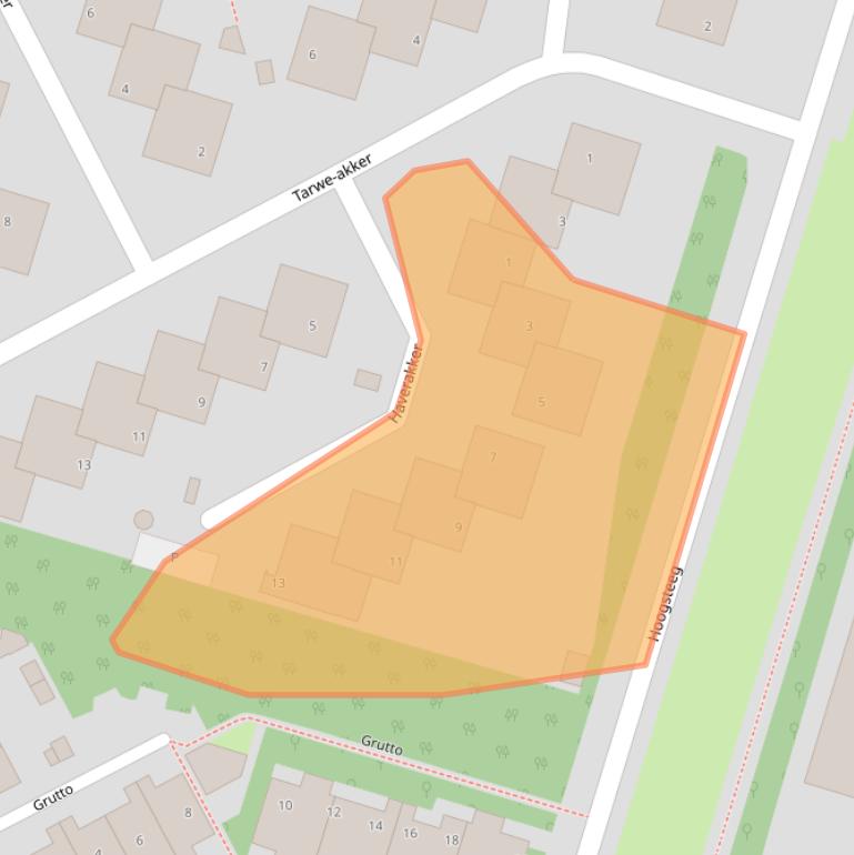 Kaart van postcodegebied 3941LD.