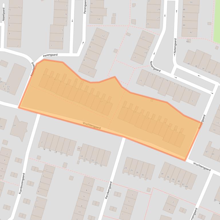Kaart van postcodegebied 3941LG.