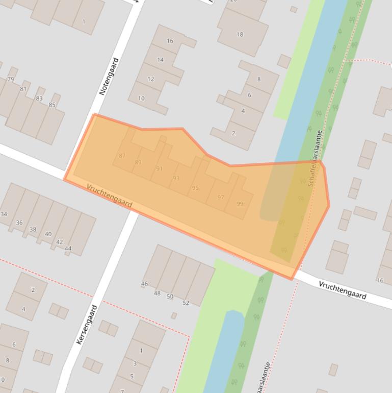 Kaart van postcodegebied 3941LH.