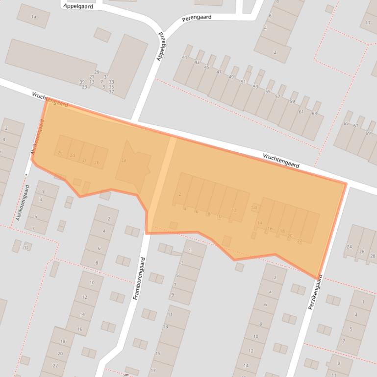 Kaart van postcodegebied 3941LJ.