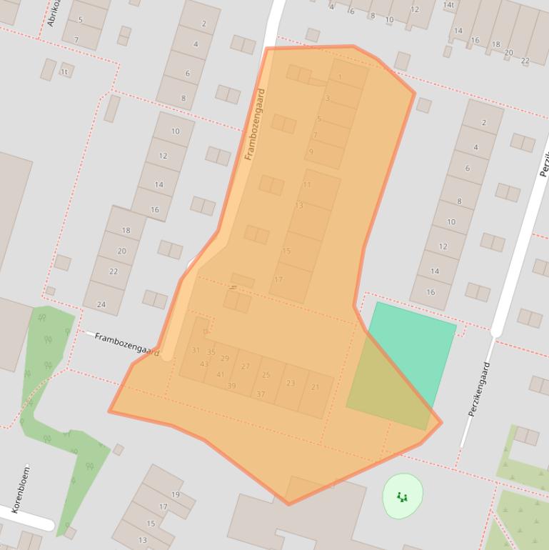 Kaart van postcodegebied 3941LM.