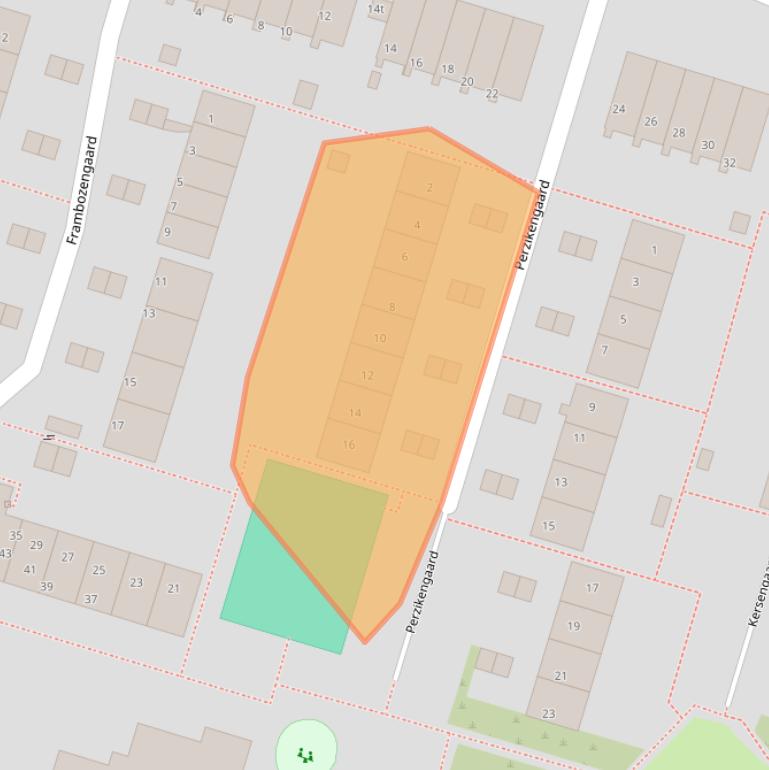 Kaart van postcodegebied 3941LR.