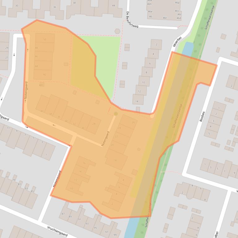Kaart van postcodegebied 3941LW.