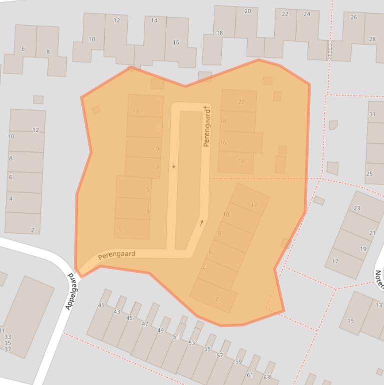 Kaart van postcodegebied 3941LX.