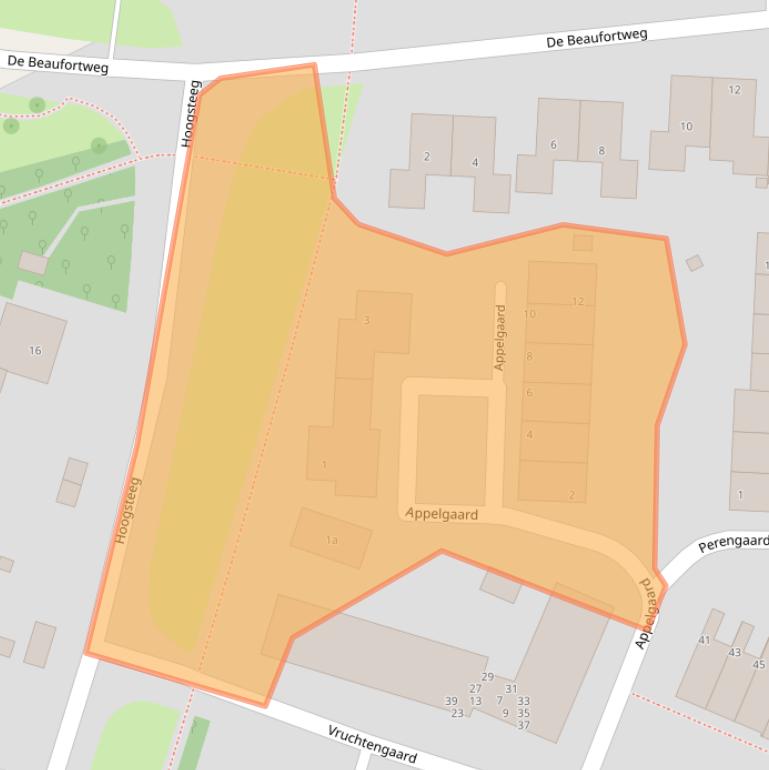 Kaart van postcodegebied 3941LZ.