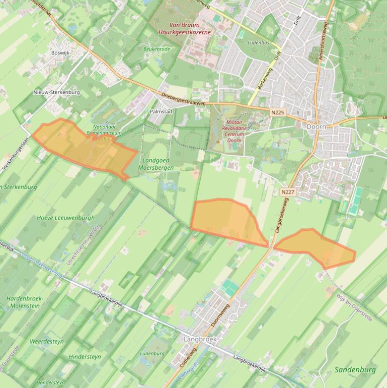 Kaart van postcodegebied 3941MA.