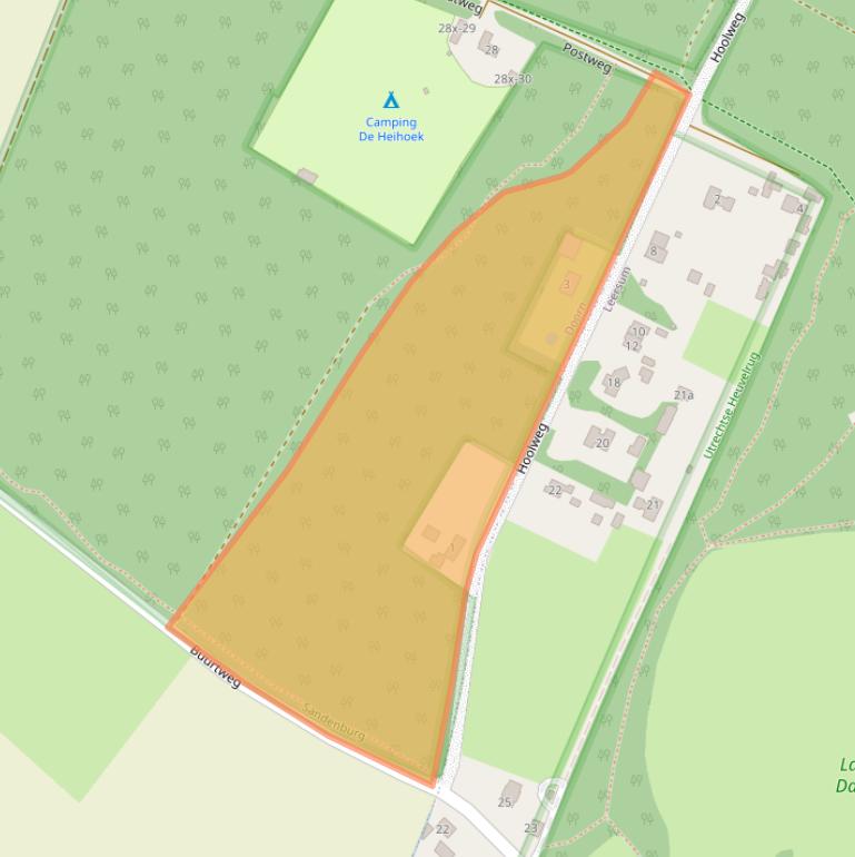 Kaart van postcodegebied 3941MR.