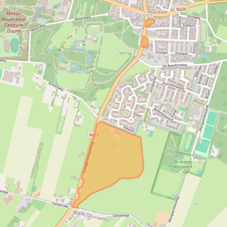 Kaart van postcodegebied 3941MS.