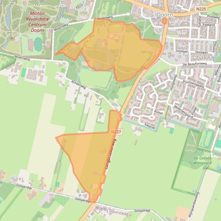 Kaart van postcodegebied 3941MT.