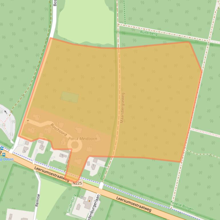 Kaart van postcodegebied 3941MZ.