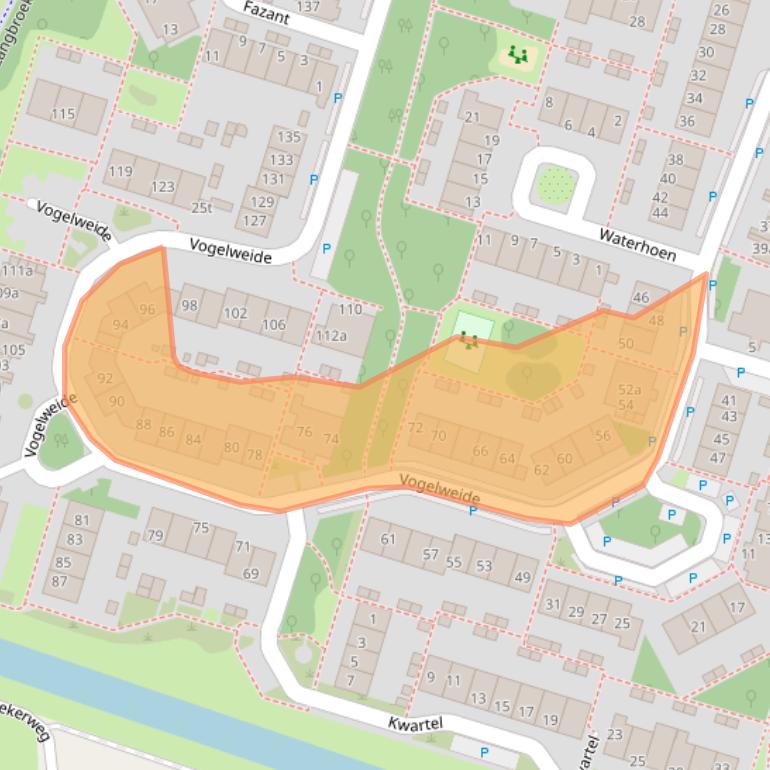 Kaart van postcodegebied 3941NB.