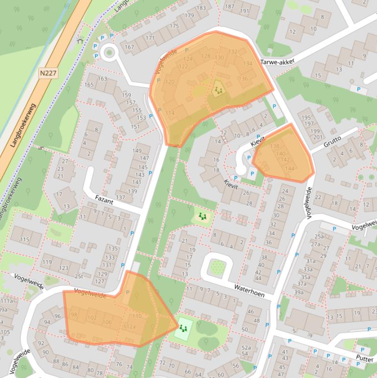 Kaart van postcodegebied 3941NC.