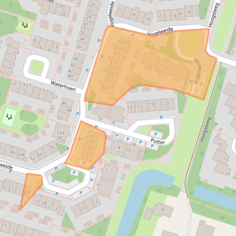 Kaart van postcodegebied 3941ND.