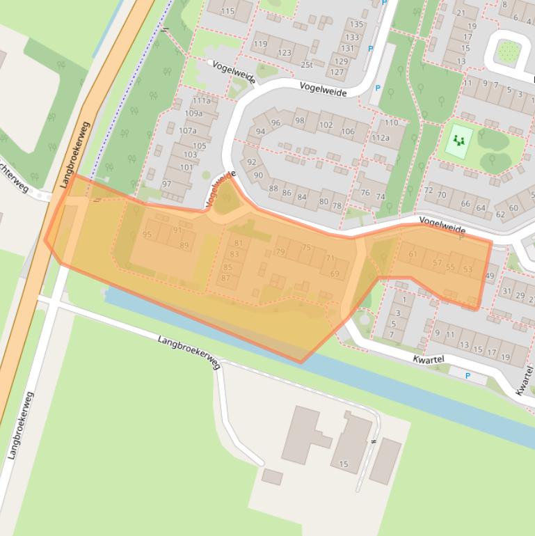 Kaart van postcodegebied 3941NE.