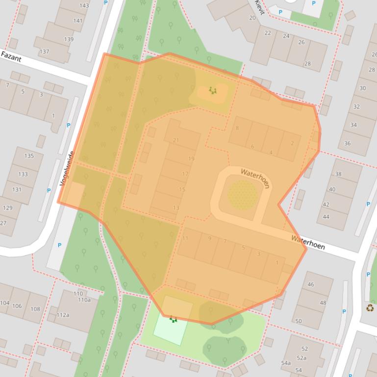 Kaart van postcodegebied 3941NK.