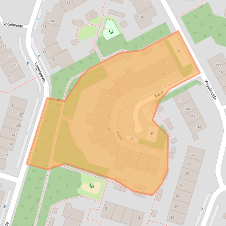 Kaart van postcodegebied 3941NL.