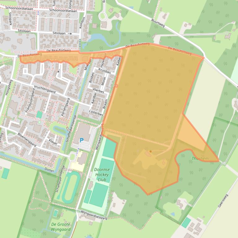 Kaart van postcodegebied 3941PB.