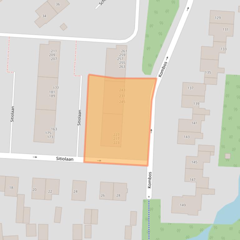 Kaart van postcodegebied 3941PL.