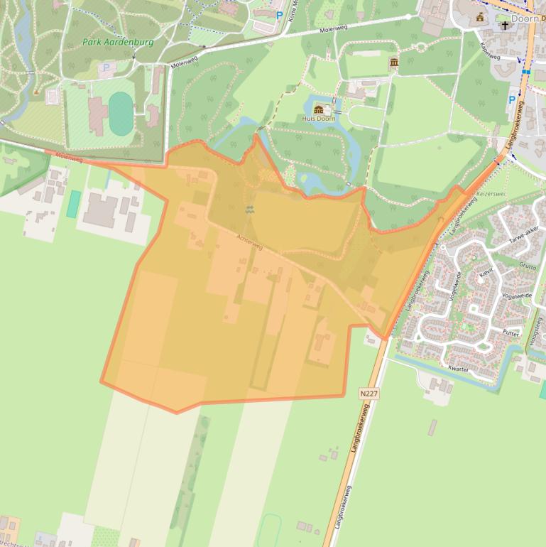 Kaart van postcodegebied 3941PS.