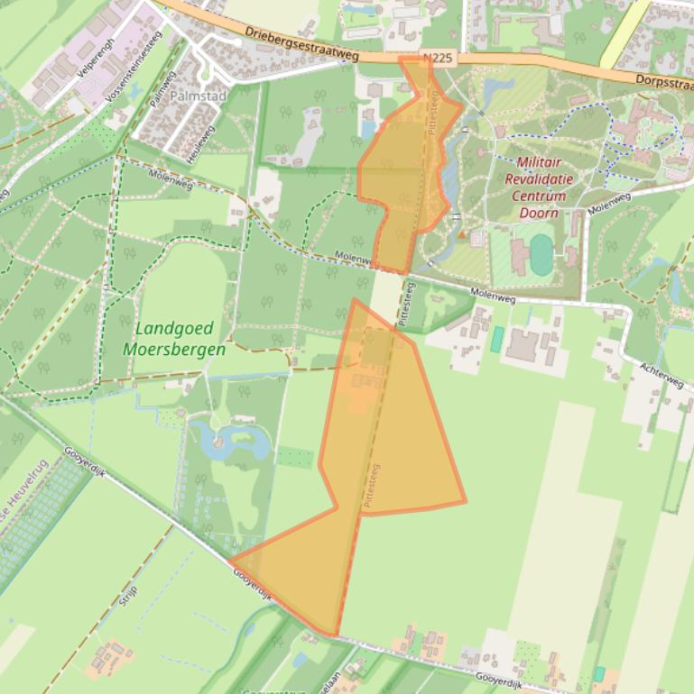 Kaart van postcodegebied 3941PV.
