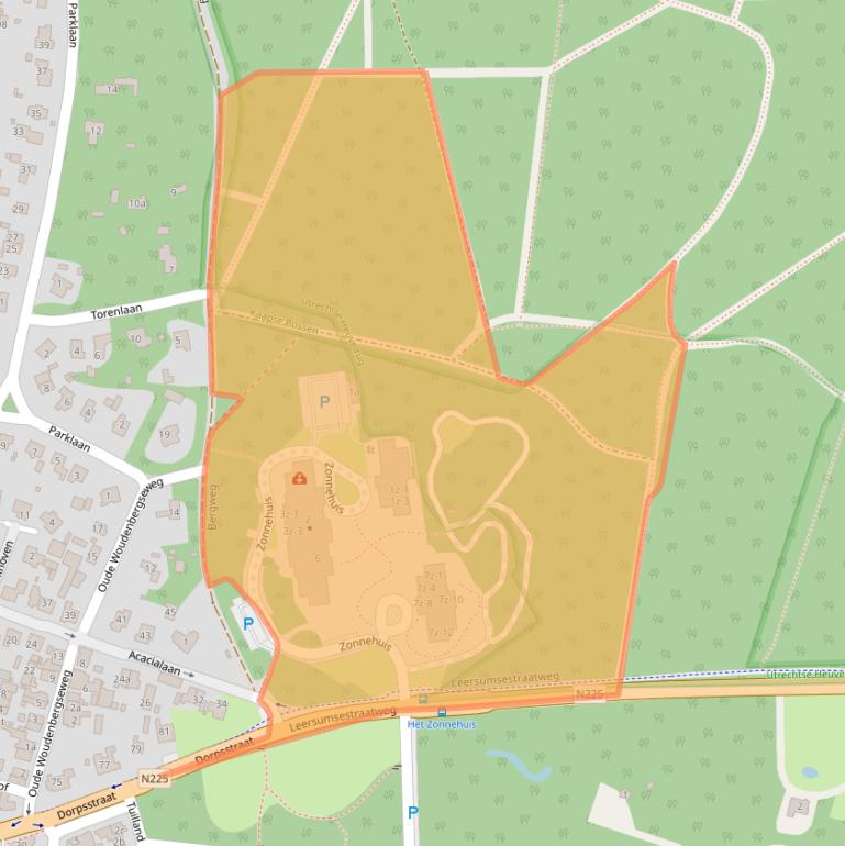 Kaart van postcodegebied 3941RB.