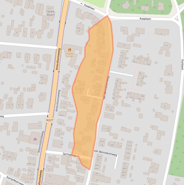 Kaart van postcodegebied 3941RH.