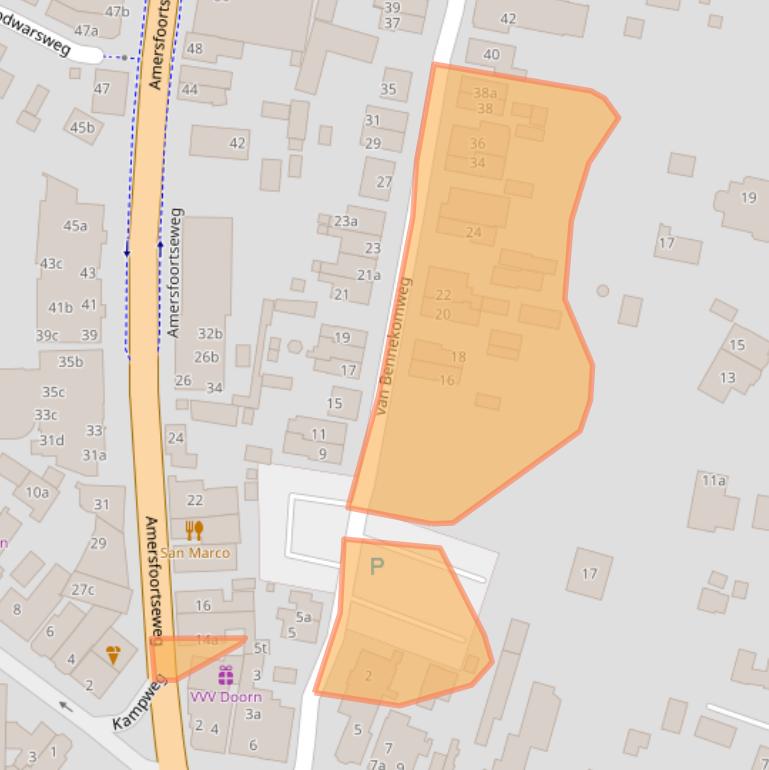 Kaart van postcodegebied 3941RJ.