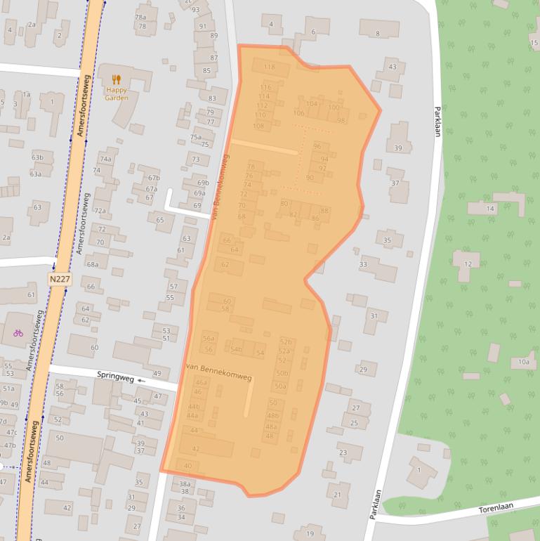 Kaart van postcodegebied 3941RK.