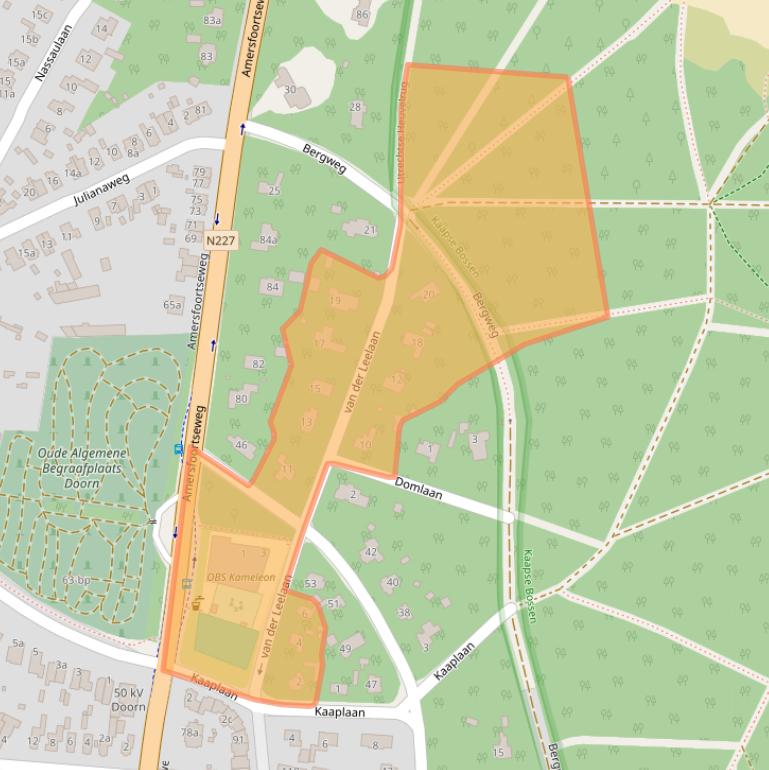 Kaart van postcodegebied 3941RN.