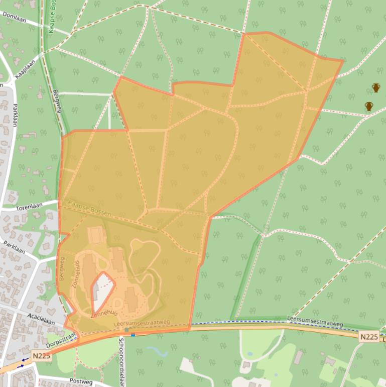 Kaart van postcodegebied 3941RP.