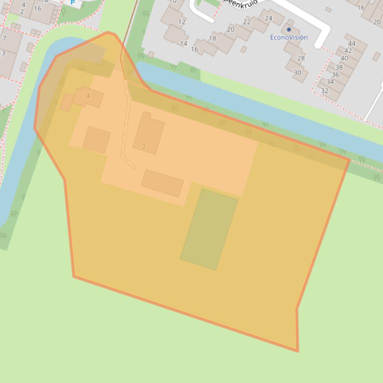 Kaart van postcodegebied 3941TM.